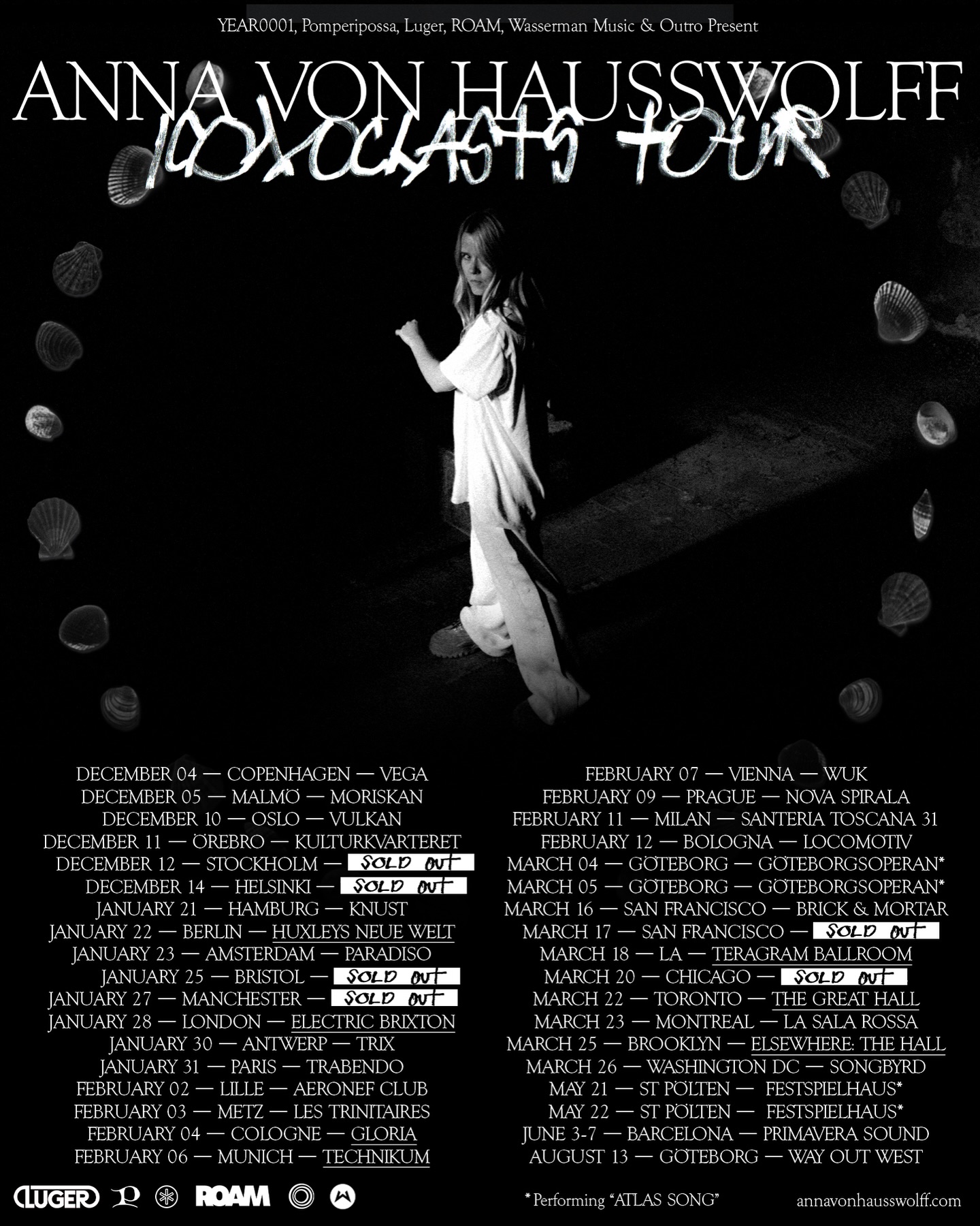 Anna von Hausswolff Iconoclasts Tour Tour Poster 2026–2027